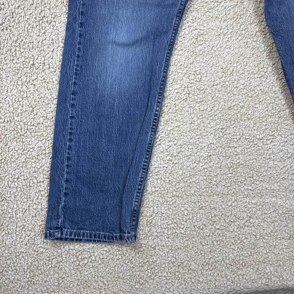 Levi's 505 Jeans Mens 36x29 Blue Regular Fit Straight Leg Medium Wash Stretch